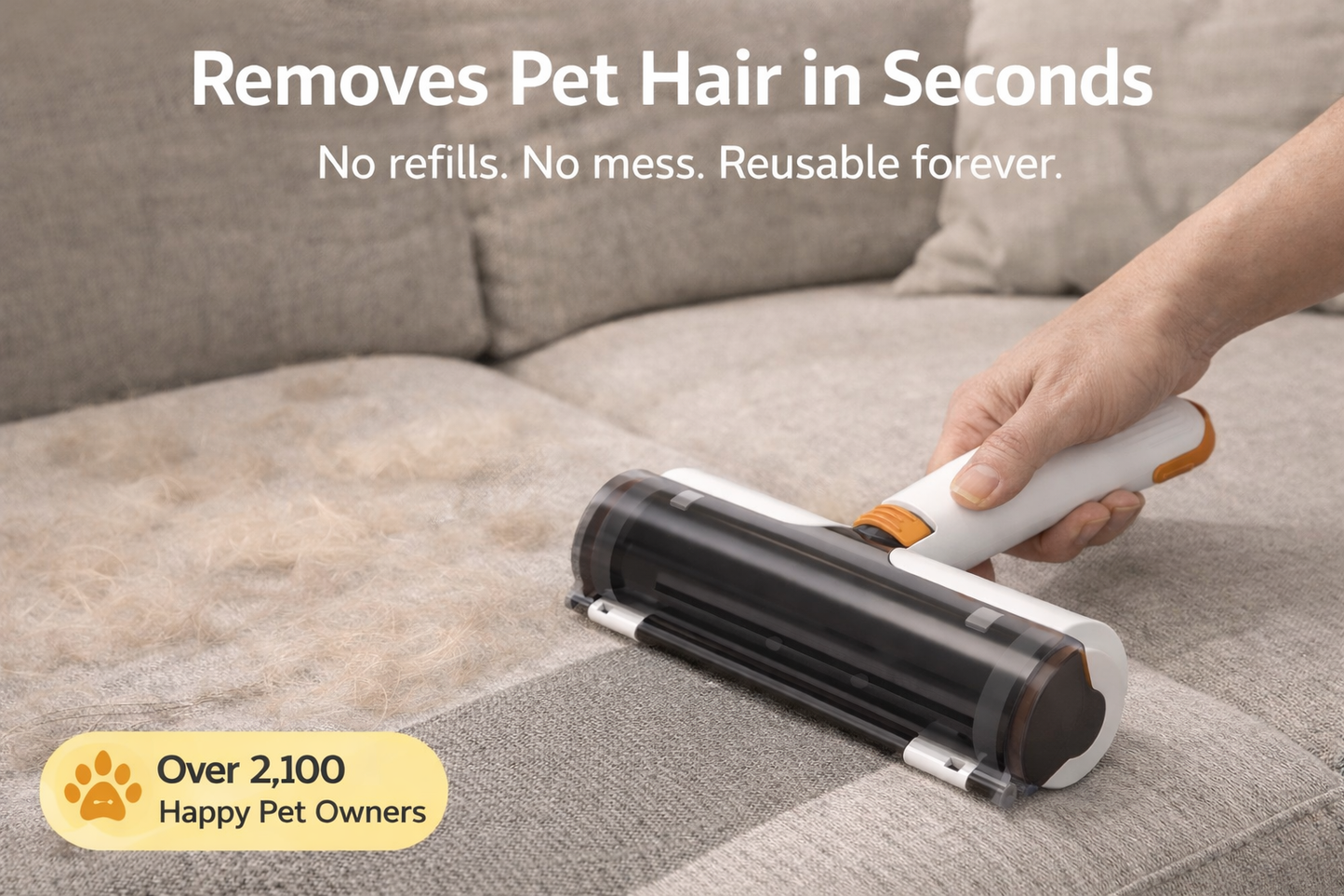 Virello™ Pet Hair Remover – Remove Fur in Seconds (No Refills Needed)